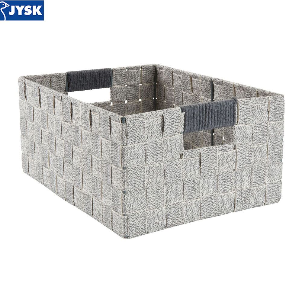 4911513 Giỏ đựng | HALVDAN | polyester/cotton | R25xD33xC15cm | xám