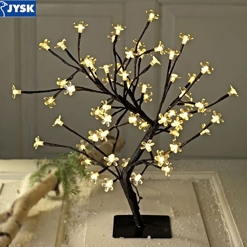 6112003 Đèn trang trí hình cây | BONSAI | kim loại/PVC | đen/trắng | C45cm | 64LED