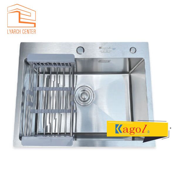 k6045-201 Chậu rửa chén Kagol K6045 một hố inox 201